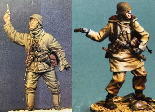 nqhupuo 1/35 WWII German Soldier Resin Model Kit Unbemalt und unmontiert Soldier Resin Model Kit (2-Personen) //P9s6-31 von nqhupuo