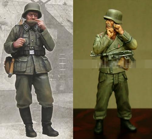 nqhupuo 1/35 WWII German Soldier Resin Soldier Kit Unbemaltes und unmontiertes Resin Modell (2 Personen)//Q9X6g39 von nqhupuo