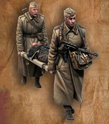 nqhupuo 1/35 WWII Soviet Soldier Resin Soldier Kit Unbemalte und unmontierte Figuren Resin Modellbausatz (3 Personen)//H7v5X5 von nqhupuo