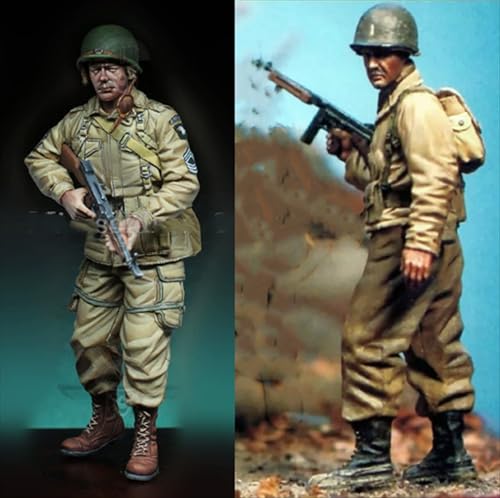 nqhupuo 1/35 WWII US Soldier Resin Model Kit Unbemalt und unmontiert Soldier Resin Model Kit (2-Personen)// K9I-4s16 von nqhupuo