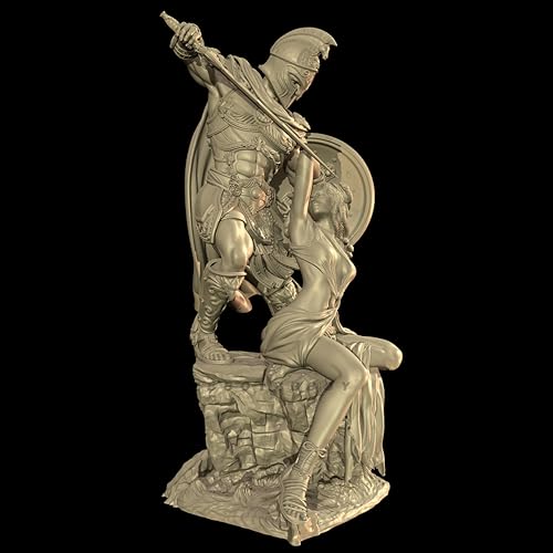 nqhupuo 65mm Ancient Greek Samurai Warrior Resin Soldier KitUnbemalt und unmontiert Figur Harz Modell-Bausatz //H8v0X1 von nqhupuo