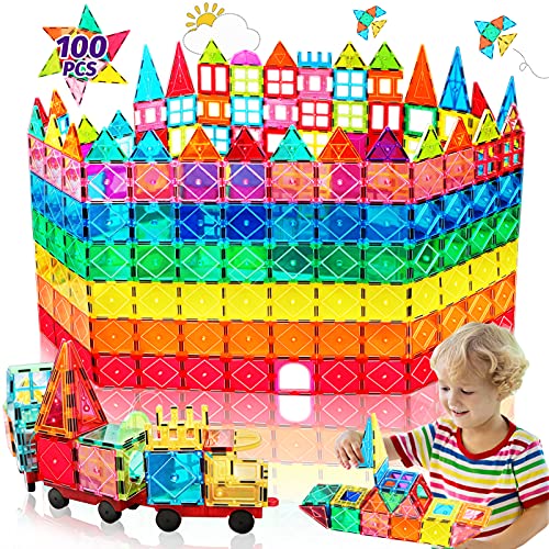 100PCS Magnetische Bausteine mit 2 Autos Magnetbausteine Kinder Magnetspiel Montessori Magnet Bausteine Magnetic Tiles Building Blocks Weihnachts Magnete Geschenk Spielzeug ab 3 4 5 6 7+ Junge Mädchen 100PCS Magnetische Bausteine mit 2 Autos Magnetbausteine Kinder Magnetspiel Montessori Magnet Bausteine Magnetic Tiles Building Blocks Weihnachts Magnete Geschenk Spielzeug ab 3 4 5 6 7+ Junge Mädchen von obakaer