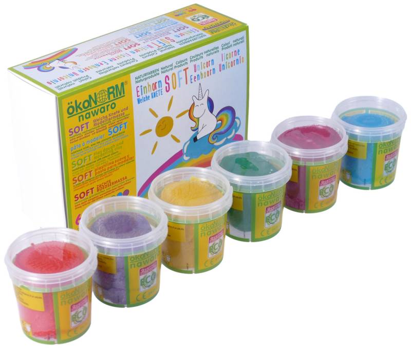 ökoNorm - Soft Knete 6er Set "Einhorn" von ökoNorm