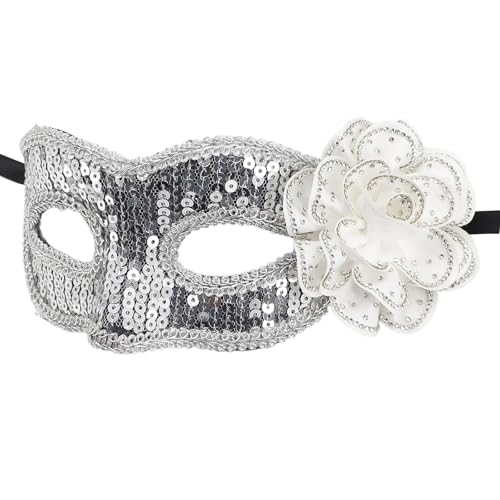 omiinitio Strasssteine ​​Pailletten Maskerade Maske Venezianer Maske Für Frauen Halloween Weihnachten Halbgesicht Maske Augenmaske Cosplay Requisiten von omiinitio