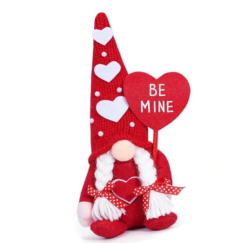 omiinitio Valentinstag Herzhut Plüschpuppen Ornament Romantics Stoffed Figur Geschenk Für Paare Und Liebhaber Home Decors von omiinitio