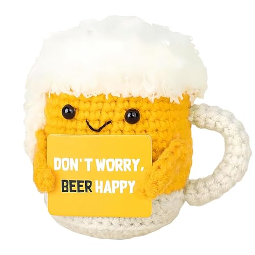 oooaooo Bier Geschenke für Männer, Lustige Geschenke für Männer, Emotional Gestrickte Bierchen mit Motivationskarte, Partner Spielzeug Zum Aufmuntern, Positive Geschenk für Bierliebhaber und Freund oooaooo Bier Geschenke für Männer, Lustige Geschenke für Männer, Emotional Gestrickte Bierchen mit Motivationskarte, Partner Spielzeug Zum Aufmuntern, Positive Geschenk für Bierliebhaber und Freund von oooaooo