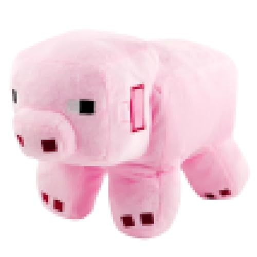 Cartoon Kuscheltier für Kinder,28 cm Weich Stoffpuppen,Süßes Plüschtier,Stofftier Schwein Puppe,Kawaii Rosa Pig Plüschfigur für Fans Memorabilia von oosheon