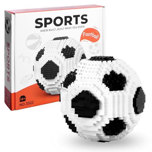 outtshop Fußball Bausteine Set, STEM Pädagogisches Spielzeug, 3D Puzzle Fußball BAU-Set, Bausteine Dekorationen Fussball Geschenke für Erwachsene und Kinder(800 Stück) outtshop Fußball Bausteine Set, STEM Pädagogisches Spielzeug, 3D Puzzle Fußball BAU-Set, Bausteine Dekorationen Fussball Geschenke für Erwachsene und Kinder(800 Stück) von outtshop