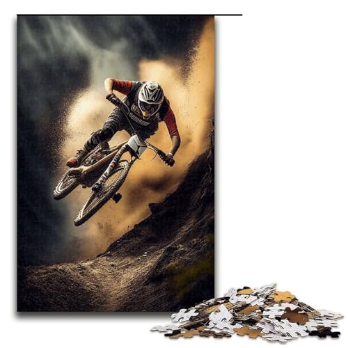 1000-teiliges Mountainbike-Downhill-Puzzle für Kinder, Holzpuzzle, Heimkunst-Dekor, 1000 Teile 1000-teiliges Mountainbike-Downhill-Puzzle für Kinder, Holzpuzzle, Heimkunst-Dekor, 1000 Teile von ouynngjing
