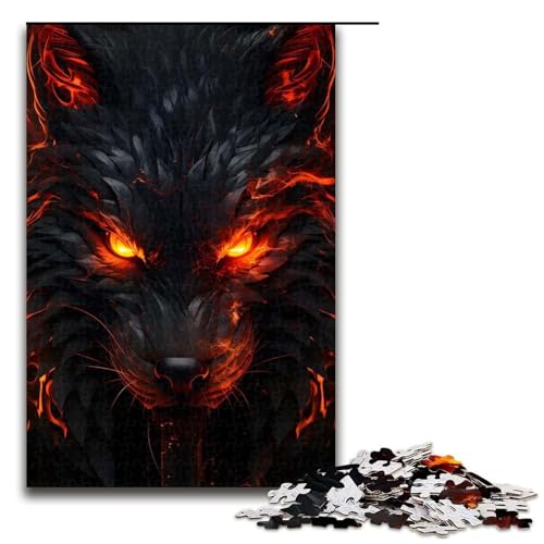 Puzzle für Erwachsene, 1000 Teile, Halloween-Wolf-Puzzle, Holzpuzzle, Lernspiel, Herausforderungsspielzeug, 1000 Teile Puzzle für Erwachsene, 1000 Teile, Halloween-Wolf-Puzzle, Holzpuzzle, Lernspiel, Herausforderungsspielzeug, 1000 Teile von ouynngjing