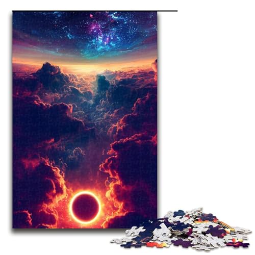 Puzzle für Erwachsene, Blitznebel, 1000 Teile, Holzpuzzle für Erwachsene und Kinder ab 12 Jahren, 1000 Teile von ouynngjing