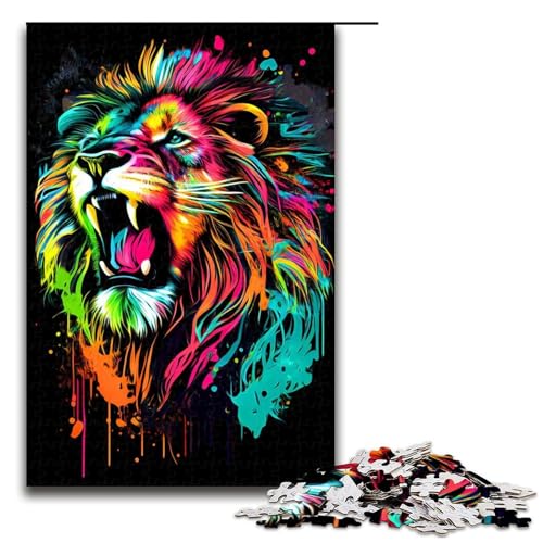 Puzzle für Erwachsene, Lion19, 1000 Teile, Holzpuzzle für Erwachsene und Kinder ab 12 Jahren, Lernspielzeug, 1000 Teile Puzzle für Erwachsene, Lion19, 1000 Teile, Holzpuzzle für Erwachsene und Kinder ab 12 Jahren, Lernspielzeug, 1000 Teile von ouynngjing