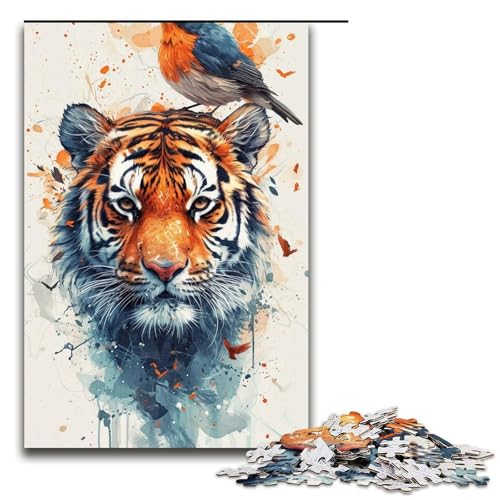 Puzzle für Erwachsene, Tiger, 1000 Teile, Holzpuzzle für Erwachsene und Kinder ab 12 Jahren, Lernspielzeug, 1000 Teile Puzzle für Erwachsene, Tiger, 1000 Teile, Holzpuzzle für Erwachsene und Kinder ab 12 Jahren, Lernspielzeug, 1000 Teile von ouynngjing