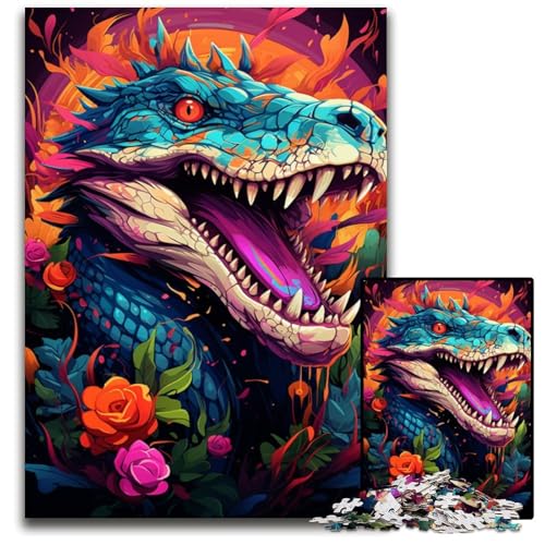 Puzzle mit 1000 Teilen für Erwachsene. Die farbenfrohen Halluzinationen von Deinosuchus. Puzzle für Erwachsene. Ideal für Teenager und Sammler. Reisegeschenk. Familienaktivität. 1000 Teile (38x26cm). Puzzle mit 1000 Teilen für Erwachsene. Die farbenfrohen Halluzinationen von Deinosuchus. Puzzle für Erwachsene. Ideal für Teenager und Sammler. Reisegeschenk. Familienaktivität. 1000 Teile (38x26cm). von ouynngjing