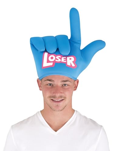 Generique Loser-Hut witziges Accessoire USA-Party blau von p'tit clown