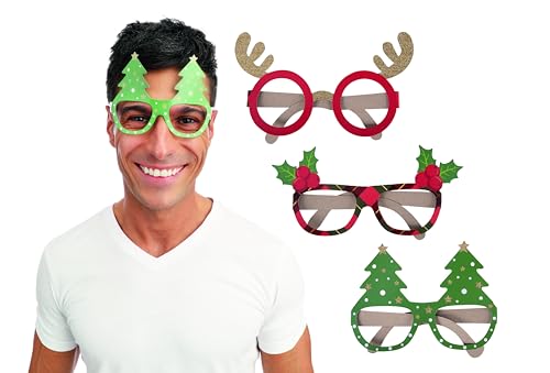 P' CLOWN 23655 – Brille aus Karton – Weihnachten – 6 Stück von p'tit clown