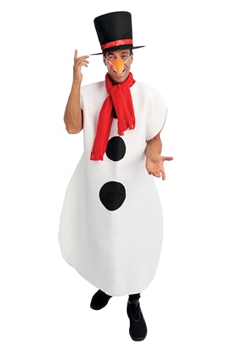 P' CLOWN - 23671 - Schneemann-Kostüm - Erwachsene - Uni - komplettes Snowman-Kostüm für Weihnachten, Christmas, Xmas, Feiertage - Einheitsgröße von p'tit clown