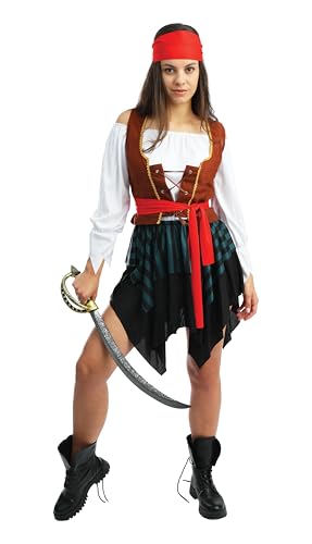 P' CLOWN - 23770 - Piratenkostüm - Erwachsene Damen - XS von p'tit clown