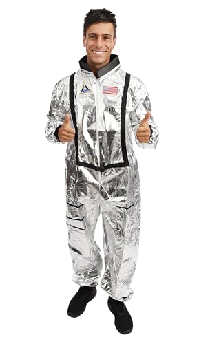 P' CLOWN - 23771 - Astronauten-Kostüm - Erwachsene Herren - Silber - XS von p'tit clown