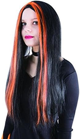 P' Clown - 11502 - Lange Hexenperücke - Lange Witch's Wig - Kostümzubehör - für Karneval, Mottopartys, Halloween, Manga, Cosplay - Kunsthaar - Erwachsene Damen von p'tit clown