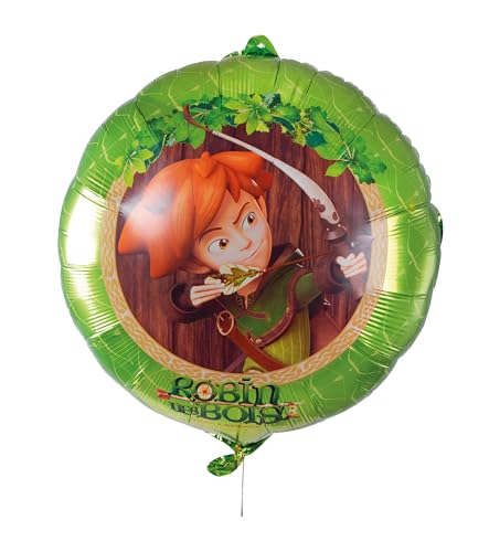 P' CLOWN Robin Hood Deko-Zubehör – offizielles Lizenzprodukt – für Dekoration Kindergeburtstag, Karneval, Kostümpartys (Folienballon – Robin – Ø 40 cm) von p'tit clown