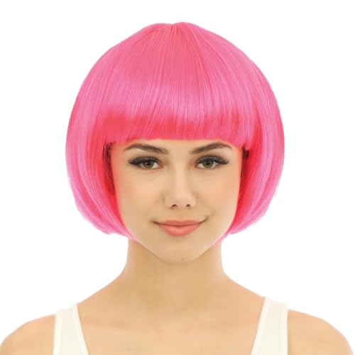 P'TIT CLOWN - 60590 - Cabaret Perücke - Bob Wig - Kostümzubehör - Perfekt für Karneval, Mottopartys, Kostümpartys, Manga, Cosplay, Halloween - Kunsthaar - Rosa P'TIT CLOWN - 60590 - Cabaret Perücke - Bob Wig - Kostümzubehör - Perfekt für Karneval, Mottopartys, Kostümpartys, Manga, Cosplay, Halloween - Kunsthaar - Rosa von p'tit clown