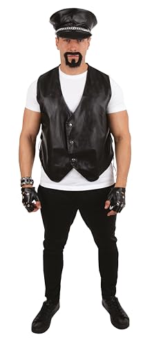 P 'tit Clown 55870 Weste ohne Ärmel – Kunstleder Schwarz – Einheitsgröße P 'tit Clown 55870 Weste ohne Ärmel – Kunstleder Schwarz – Einheitsgröße von p'tit clown