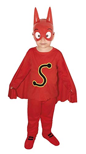 P'tit Clown Kostüm Sam für Kinder, Unisex, 6660, Rot-Gelb-Schwarz, 3XS von p'tit clown