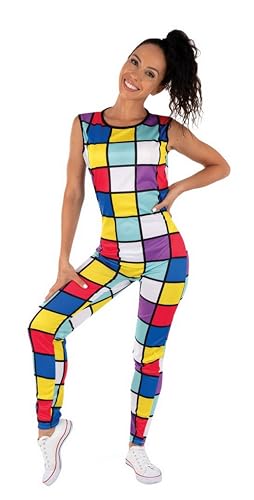 P'tit Clown Re22675 – Kostüm Overall Rubixcube Größe S/M von p'tit clown