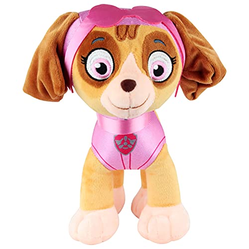 p:os 76968 PAW Patrol - Kuschel-Tier Hund Skye, Helfer auf Vier Pfoten, ca. 27,5 cm groß, süßes Plüsch-Tier zum Spielen und Kuscheln, Jungen und Mädchen von PAW PATROL