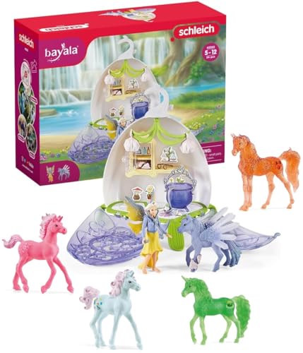 5in1-SET Schleich BAYALA | Sera´s Tierarztblüte mit Zubehör + 4 Sammeleinhörner von pabuTEL-Bundle