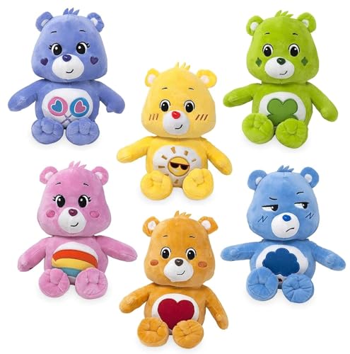 6er-Set Glücksbärchis Kuscheltiere/Plüschtiere Care Bears | Größe 28cm von pabuTEL-Bundle