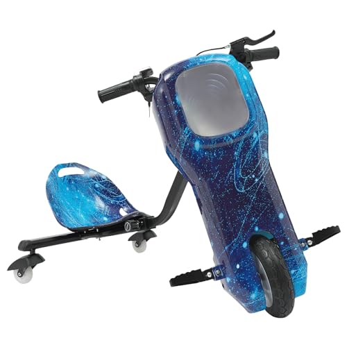 Drift Scooter Drift Cart 360 Grad, Elektro Driftscooter Kinder und Erwachsene 3 Geschwindigkeitsstufen für Kinder ab 5 Jahre Maximaler Belastung 100 kg 10-15 km Reichweite ergonomisch (A) von panfudongk