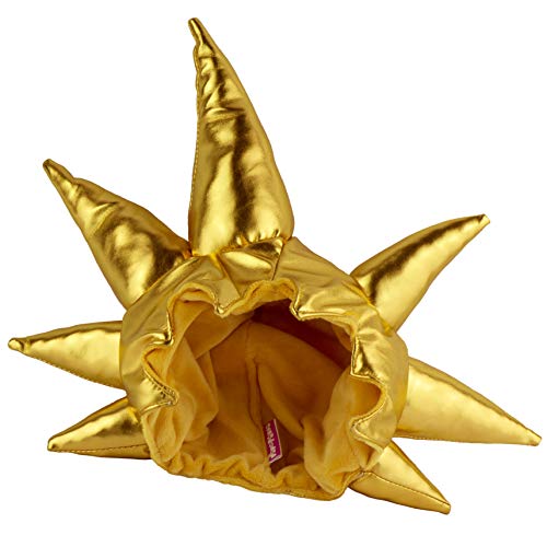 Plüschmütze Perücke Gold Goku Dragon Drachen Kostüm Zubehör Karneval für Kinder Erwachsenen (L/XL (6-18 Jahre) von papapanda