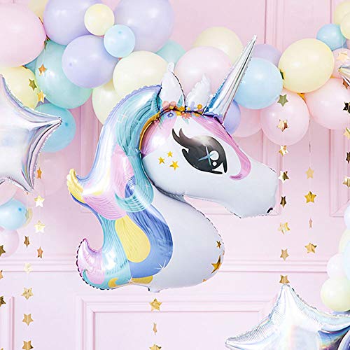 PartyDeco Folienballon Einhorn 73x90cm mix Geburtstag von PartyDeco