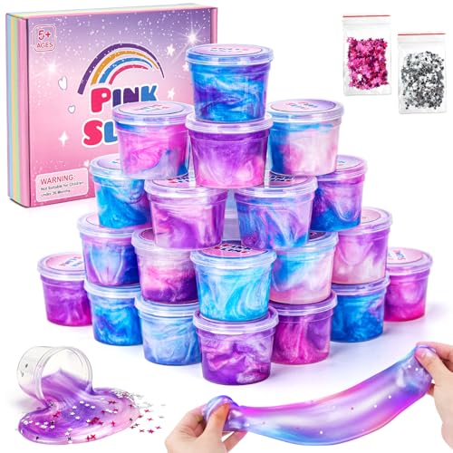 Geschenke für Mädchen 6 8 10 12 Jahre, Spielzeug ab 5 Jahre Mädchen Junge Schleim Selber Machen Set Junge 5 7 9 11 Jahre Geschenkideen Wolkenschleim Butter Slime Kit Kinder Kleinigkeiten Coole Sachen von pearoft