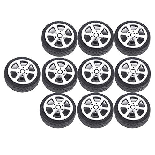 Perfeclan 10 Reifen Autoreifen Gummireifen 30mm Wheel Felgen von Perfeclan