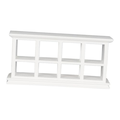 perfk 1:12 Puppenhaus Schrank DIY Zubehör DIY Szene Zubehör Künstliche Modell Schrank Organizer Schrank für Kinder, Weiß von perfk