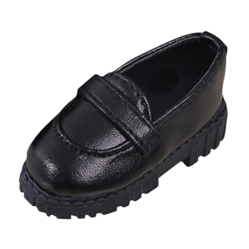 perfk 1:4 Puppenschuhe, Mini-Puppenschuhe, Neujahrsgeschenke, Anzieh-DIY-Kostümzubehör, PU-Lederschuhe für Kinder, Puppenanhänger, Puppe von perfk