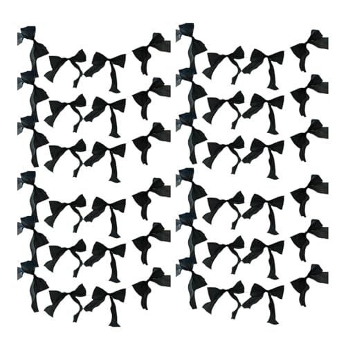 perfk 12 Stück Schleifen Girlande Partydekoration Dekobanner Wandschmuck Hängeschmuck Aus Leichtem Polyester für Eine Elegante Optik für Valentinstag Und Mä, Schwarz perfk 12 Stück Schleifen Girlande Partydekoration Dekobanner Wandschmuck Hängeschmuck Aus Leichtem Polyester für Eine Elegante Optik für Valentinstag Und Mä, Schwarz von perfk