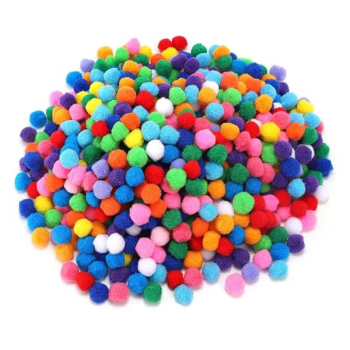 perfk 200 Stück Pompons, Pom-Pom-Bälle, flauschig, Mehrfarbig, für Kunst und Handwerk, DIY, kreatives Basteln für, Schulaktivitäten, Dekorationen, Dunkle Farbe 1cm perfk 200 Stück Pompons, Pom-Pom-Bälle, flauschig, Mehrfarbig, für Kunst und Handwerk, DIY, kreatives Basteln für, Schulaktivitäten, Dekorationen, Dunkle Farbe 1cm von perfk