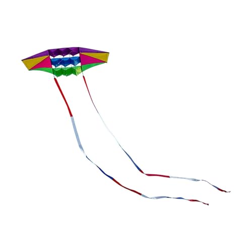 perfk 3D Fly Kite Soft Pilot Kite Flying Toy Praktische Partygeschenke Mehrfarbige Kinderspielaktivität für Garten- und Hofreisen von perfk