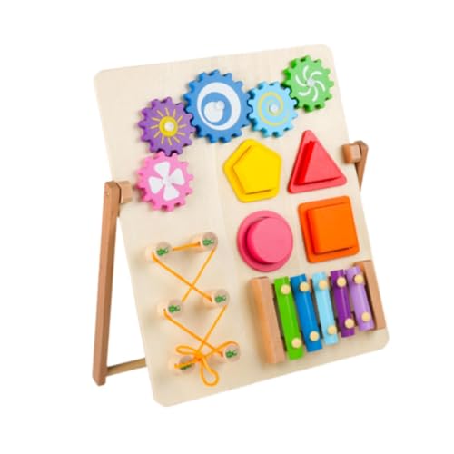 perfk Busy Board-Spielzeug, Früherziehungsspielzeug, Motorik-Stapelspielzeug, Sensorisches Spielzeug, Puzzlebretter für Jungen ab 3 Jahren, Vorschul- und, 30x36cm von perfk