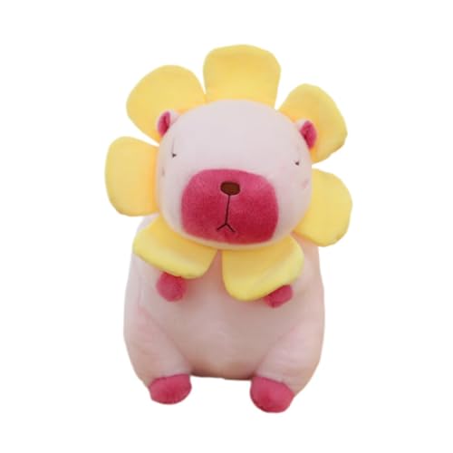 perfk Capybara Stofftier, Wohnzimmer-Dekoration, Stofftier, Plüschtier, Kuscheltier, Plüschtiere für Erwachsene und Kinder, kreative Geschenke, Rosa, 30cm von perfk