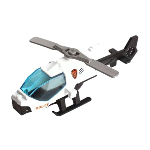 perfk Diecast Legierung Hubschrauber Kleine Metall Modell Desktop Decor Sammlung Flugzeug Flugzeug Spielzeug, Weiß von perfk