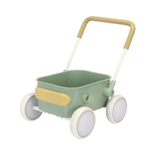 perfk Einkaufswagen für Kinder, Spielzeug, Babytrolley, kreatives Rollenspiel, Einkaufswagen, Spielzeug, Supermarkttrolley für Mädchen und Jungen, Baby, GrÜn von perfk