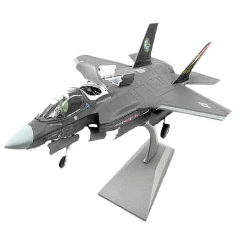 perfk F35 B Kampfjet-Modell im Maßstab 1/72, Angriffsflugzeug-Modell, Schreibtisch-Dekor, Flugzeugmodell aus Metalllegierung als Geschenk für Bar und von perfk