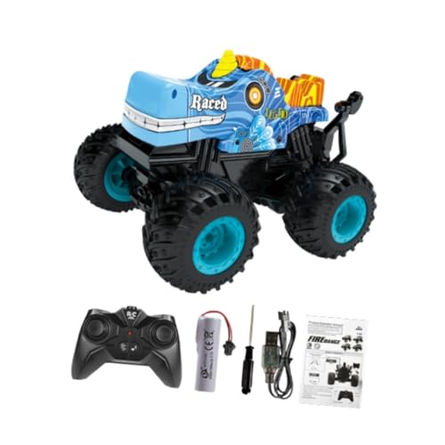 perfk Ferngesteuertes Auto, RC-Auto, 360 ° drehbar, Rennauto, Spielzeug, Geländewagen, Spielzeugauto für Kinder im Alter von 6–13 Jahren, Jungen und, Blau von perfk