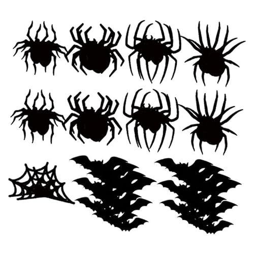 perfk Halloween Fledermaus Wandaufkleber Wandkunst Halloween Dekoration mit Licht Aufkleber für Home Party Tür Wohnzimmer, 42 StÜcke perfk Halloween Fledermaus Wandaufkleber Wandkunst Halloween Dekoration mit Licht Aufkleber für Home Party Tür Wohnzimmer, 42 StÜcke von perfk
