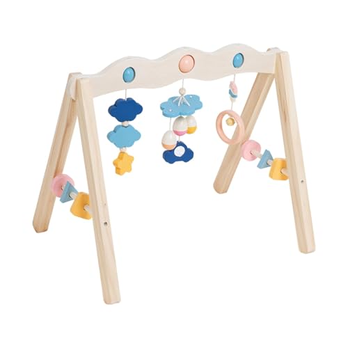 perfk Holz Baby Gym Rahmen Übung Aktivität Gym Rack Holz Spiel Gym Decor Baby Fitness Rahmen Aktivität Zentrum Hängende Bar für Geschenk von perfk